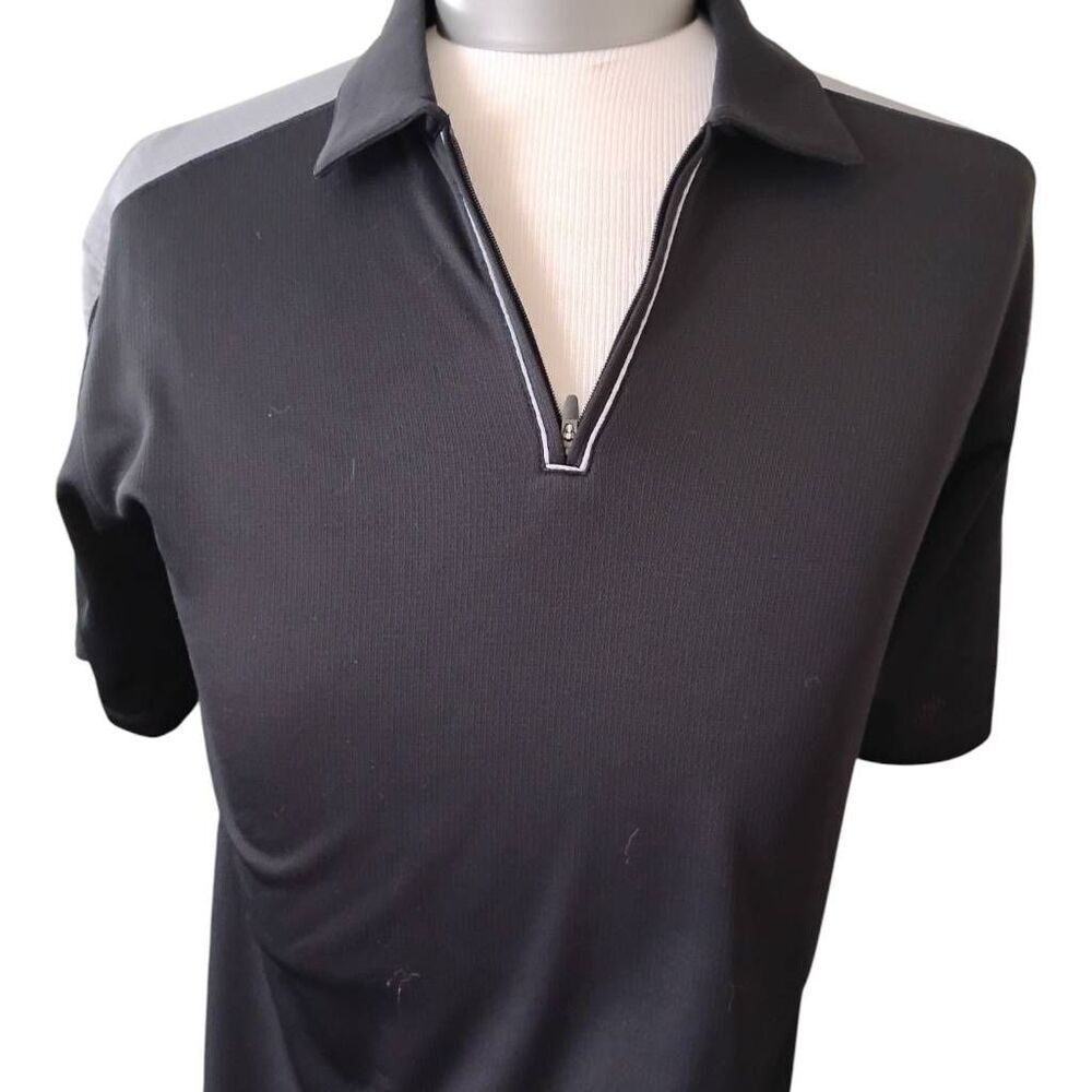 Men's Nike Sphere React Black Polo Shirt Size Medium - Picture 2 of 6